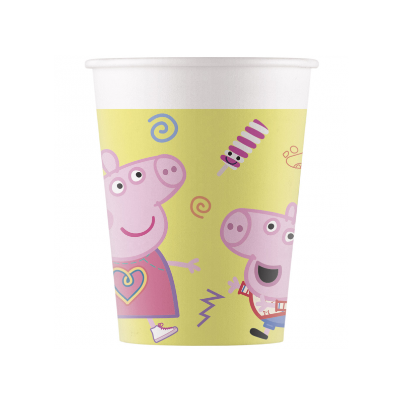 PACK 8 VASOS DE PAPEL PEPPA PIG PR93471