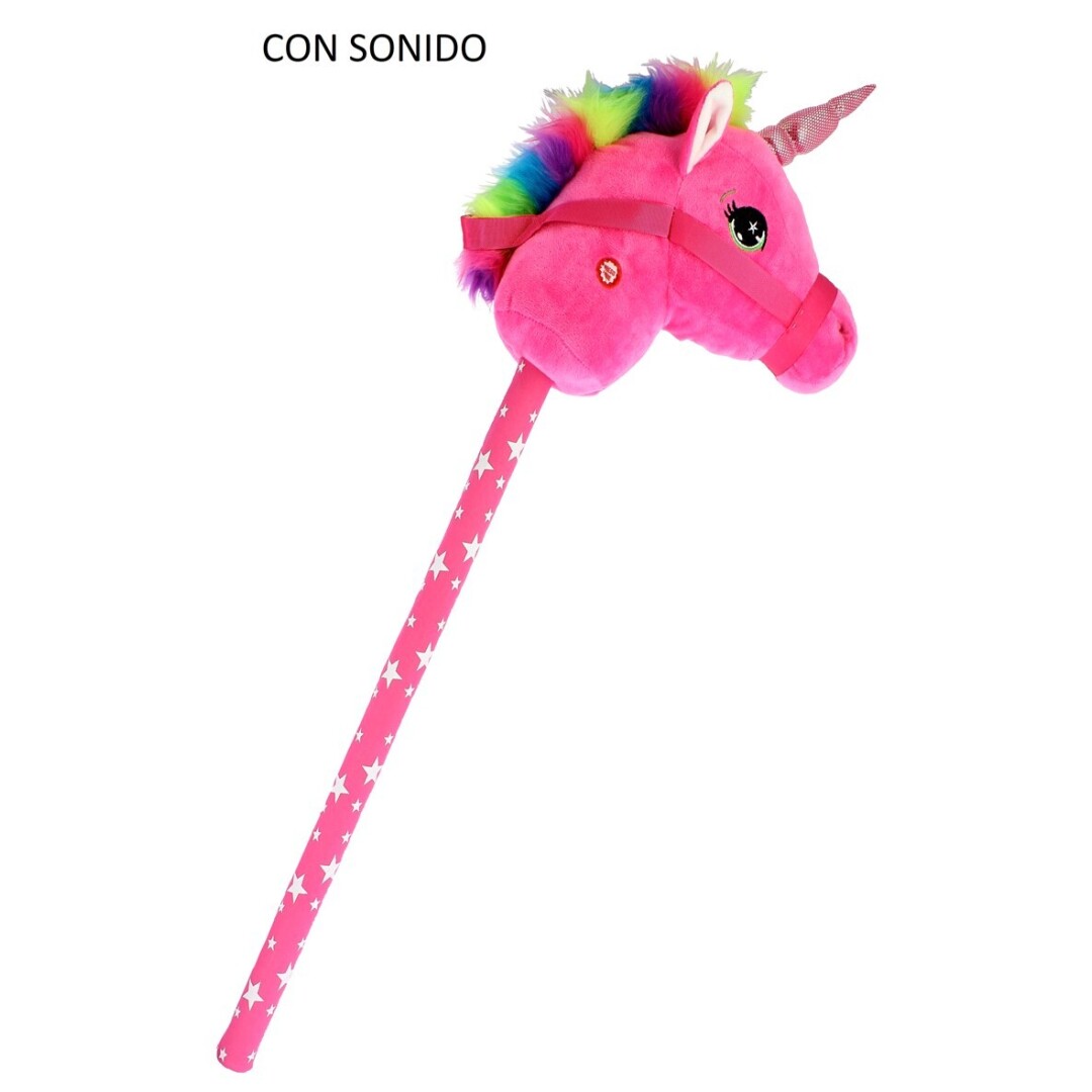 PALO 5457 UNICORNIO ROSA 75CM SONIDO