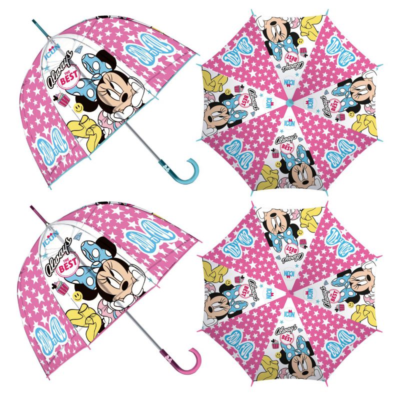 PARAGUAS WD15505 BURBUJA MINNIE 2STD**