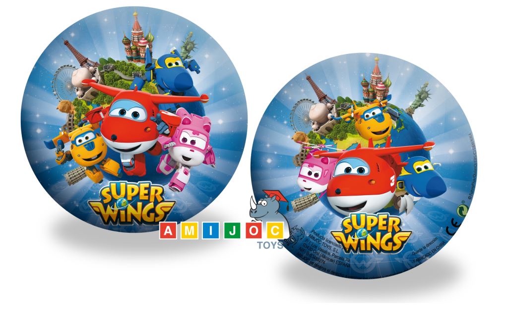 PELOTA PVC 0632D 14CM SUPER WINGS