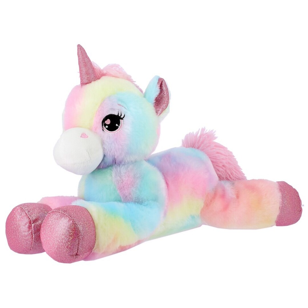 PELUCHE 2745 UNICORNIO IRIS TUMBADO 25CM