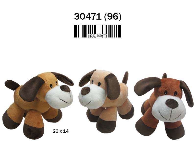 PELUCHE 30471 PERRITOS 3 COLORES STD