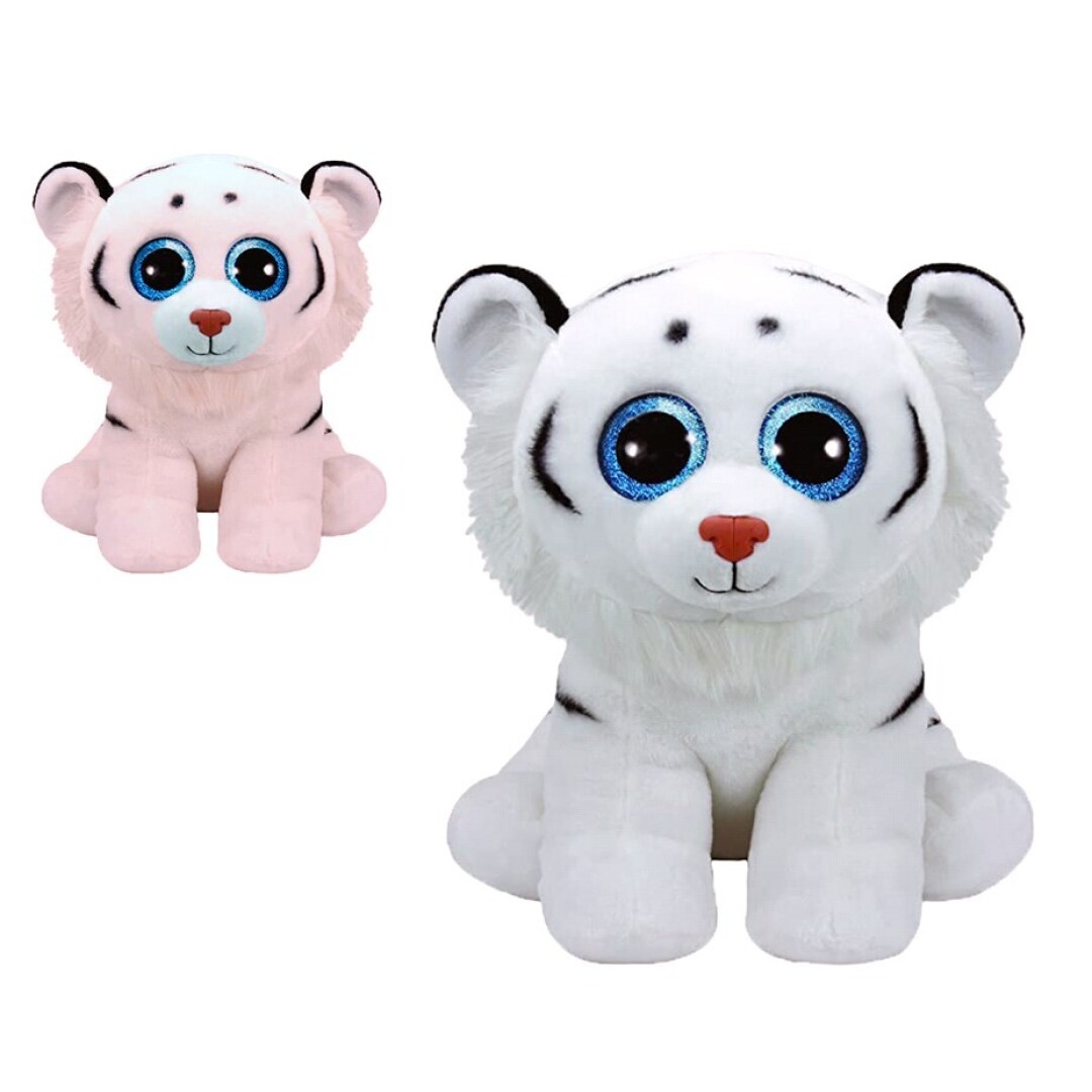 PELUCHE 3471 TIGRE BLANCO ROSA 28CM