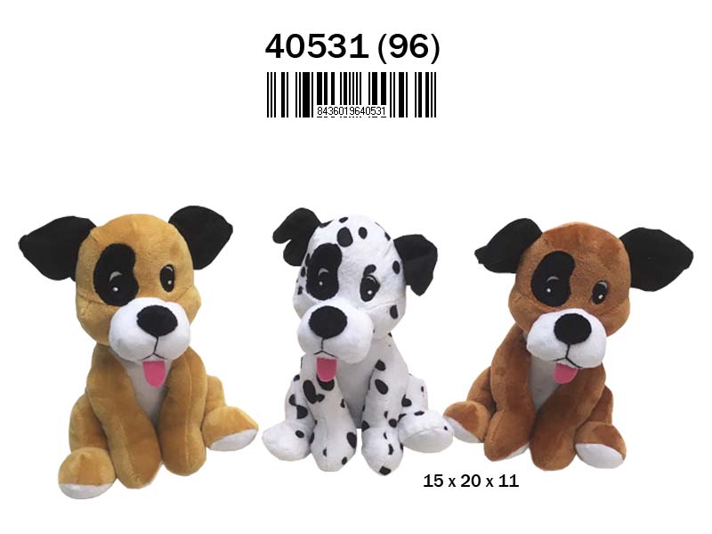 PELUCHE 40531 PERRO OREJAS NEGRAS 3 STD