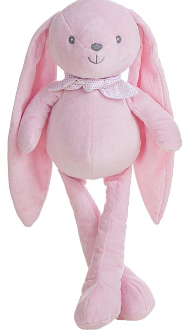 PELUCHE 47071 CONEJITO OREJAS ROSA 40CM