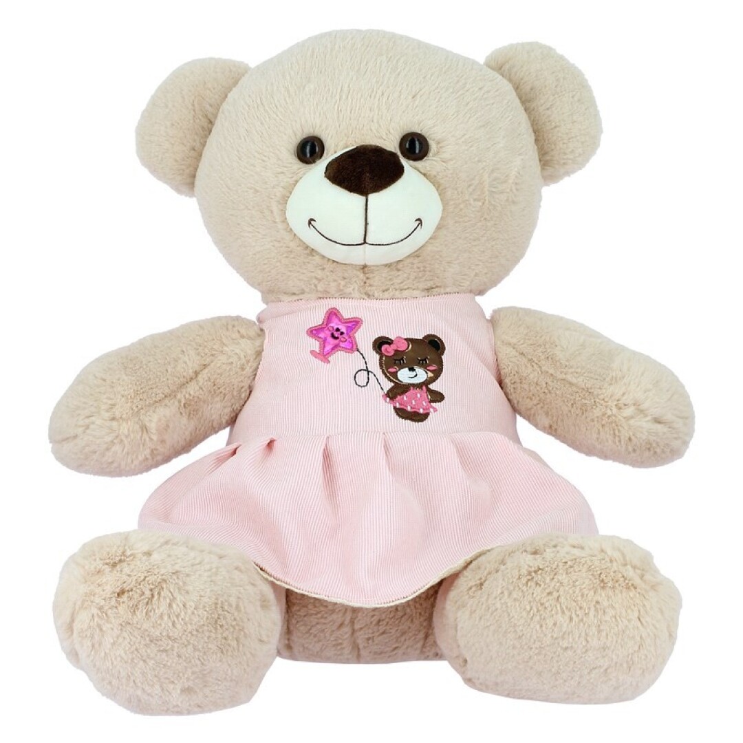 PELUCHE 5469 OSITA FALDA BORDADO 60CM