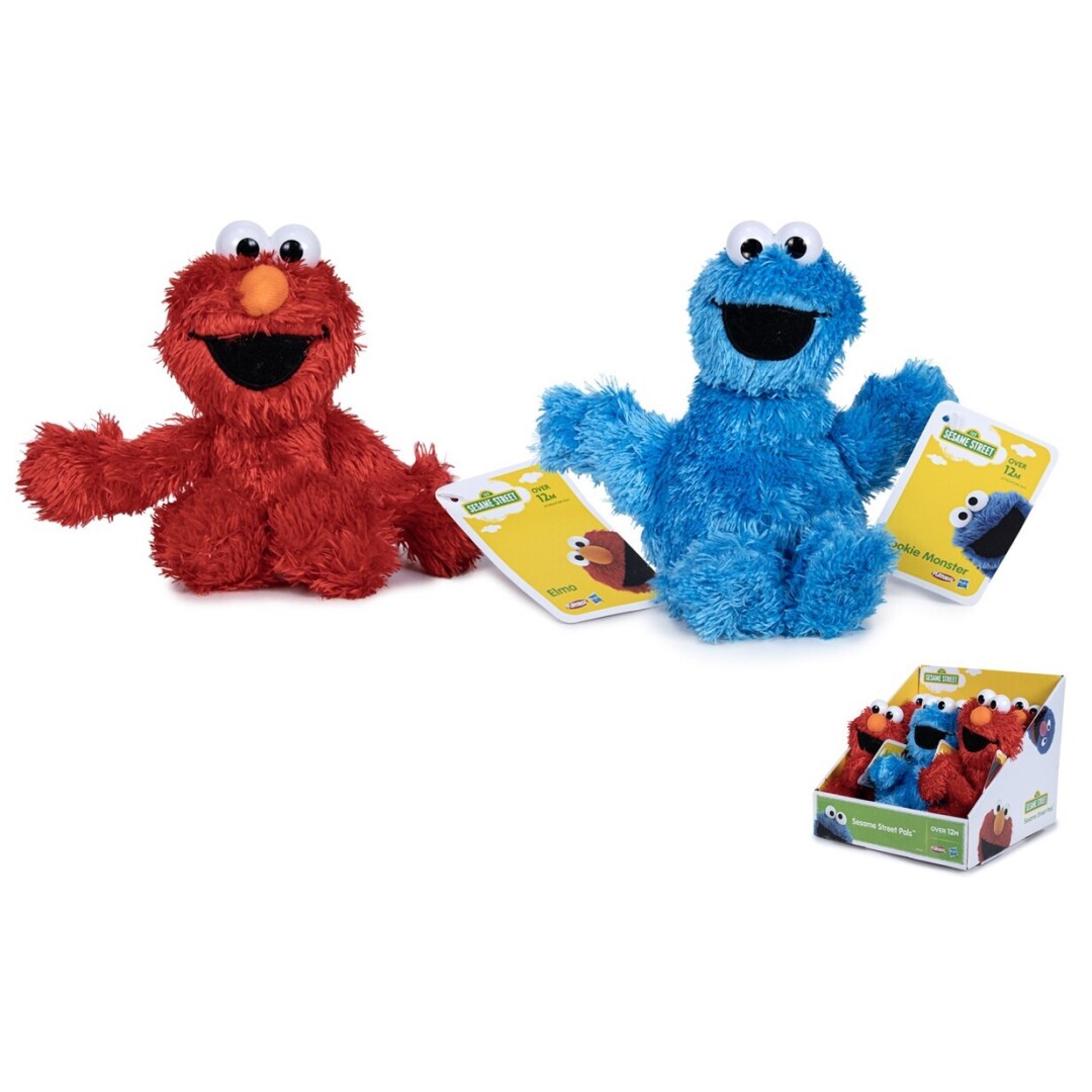 PELUCHE 59605 MONSTRUO DE LAS GALLETAS Y ELMO 20CM STD