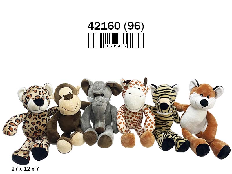 PELUCHE ANIMALES SALVAJES STD 42160