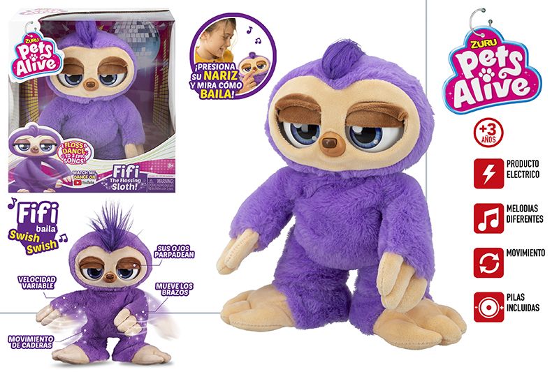 PELUCHE FIFI OSO PEREZOSO 46550 BAILA*