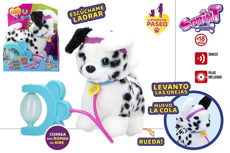 PERRITO PELUCHE 46677 C/SONIDO SPRINT DALMATA