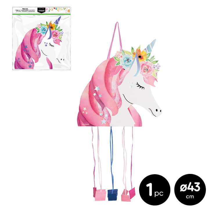 PIÑATA UNICORN 129-1100 40,5X43CM