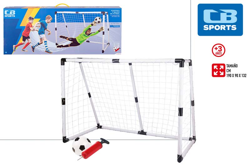 PORTERIA 47691 FUTBOL 190X90X132CM C/BALON