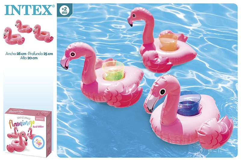 POSAVASOS 57500 SET 3 FLAMINGO