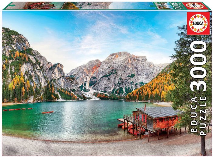 PUZZLE 19281 3000 LAGO BRAIES EN OTOÑO