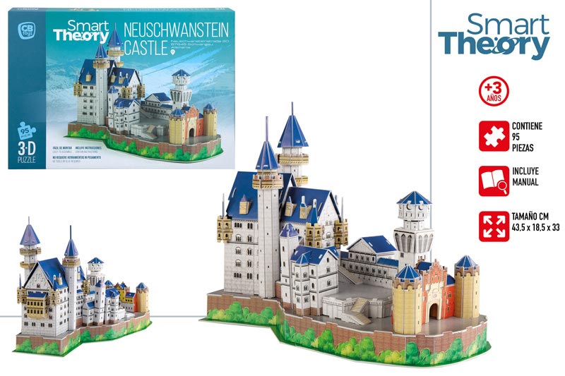 PUZZLE 3D NEW SWAN CASTLE 95 PCS 49658