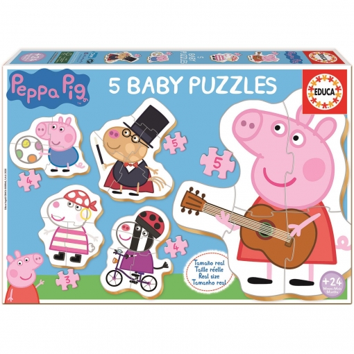 PUZZLE BABY 5PZ 18589 PEPPA PIG 2