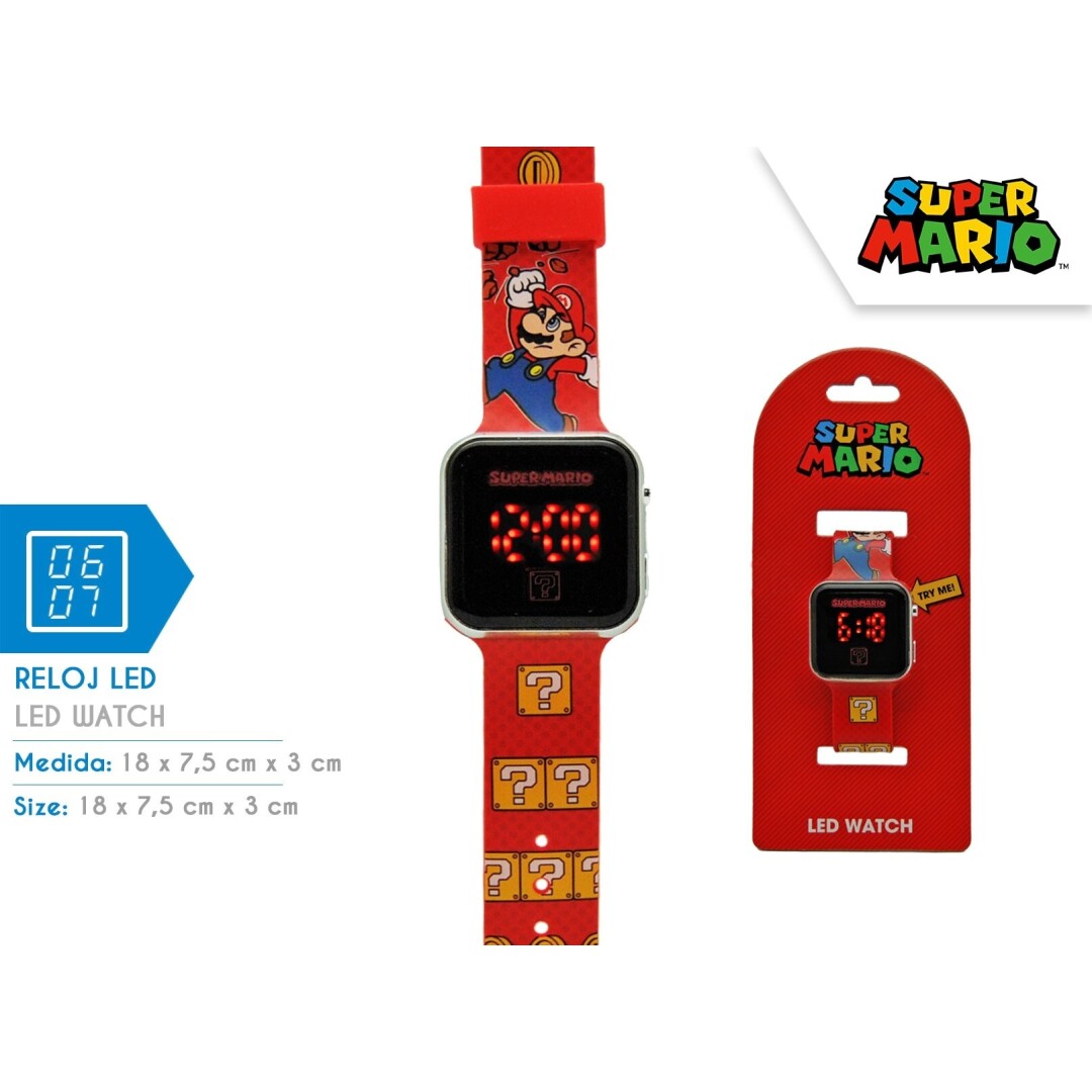 RELOJ GSM4107 LED SUPER MARIO (NK23)