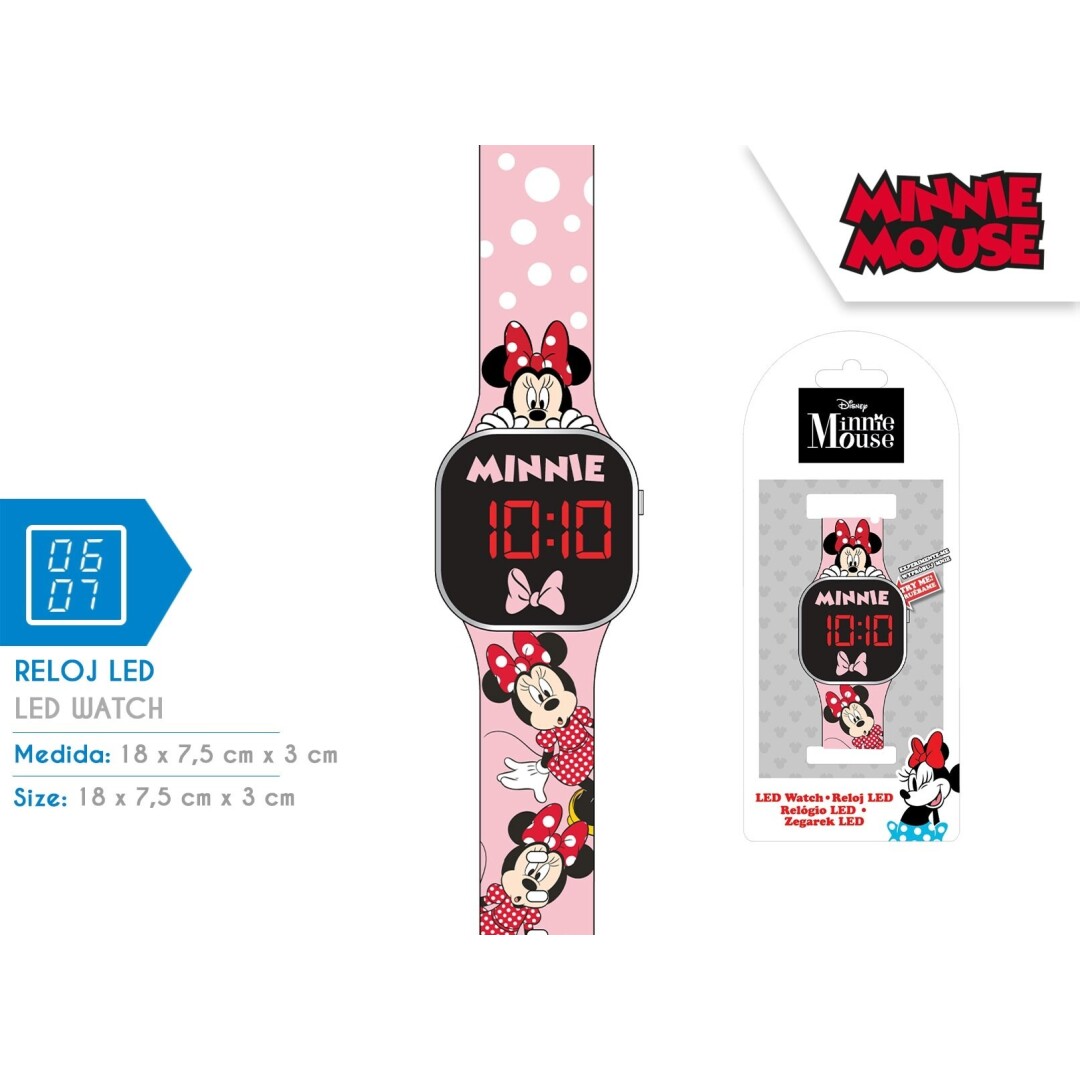 RELOJ MN4369 LED MINNIE (NK23)