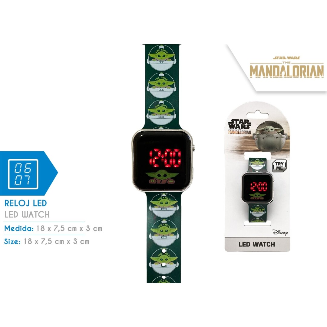 RELOJ MNL4034 LED MANDALORIAN**