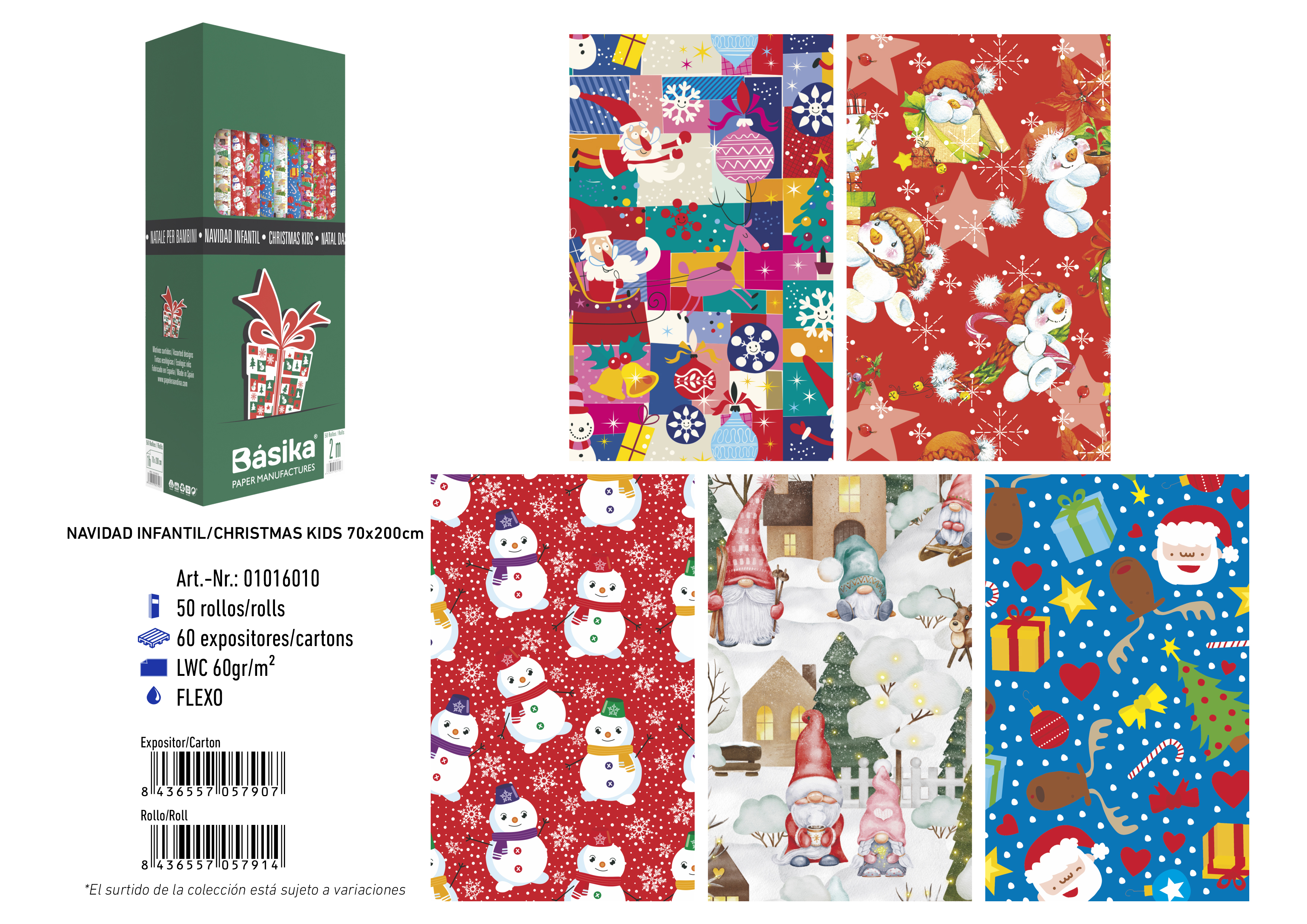 ROLLO 01016010 NAVIDAD INFANTIL 70X200