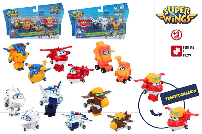 SET 4 FIGURAS 43952 SUPERWINGS**