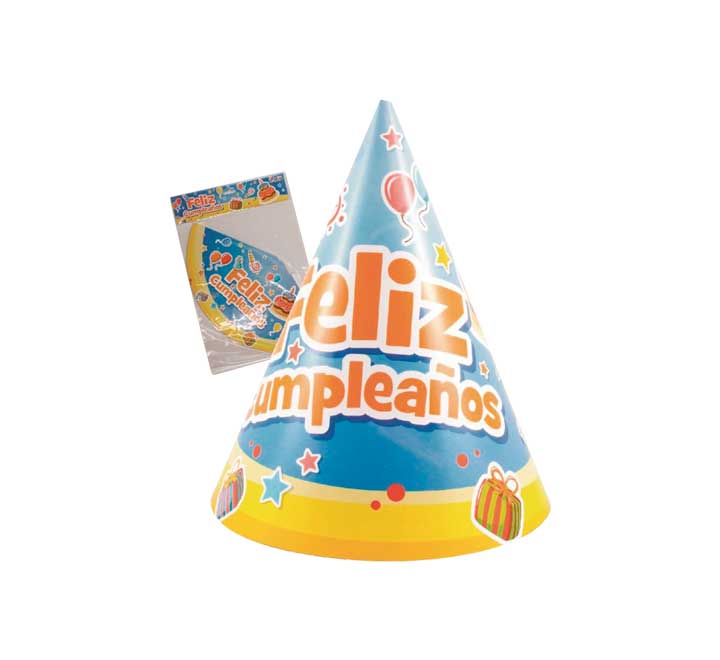 SET 6 GORROS 9371 FELIZ CUMPLEAÑOS