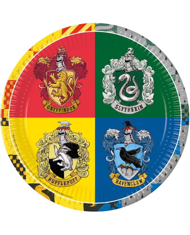 SET 8 PLATOS 23CM PR93451 HARRY POTTER