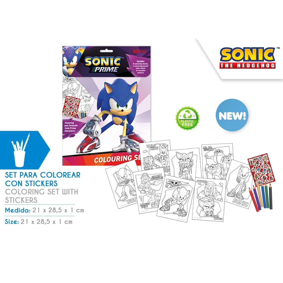 SET COLOREAR SONIC SN00014