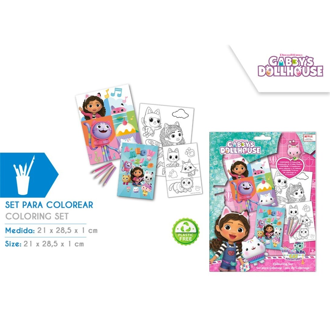 SET DE COLOREAR GABBYS DOLLHOUSE GD00082