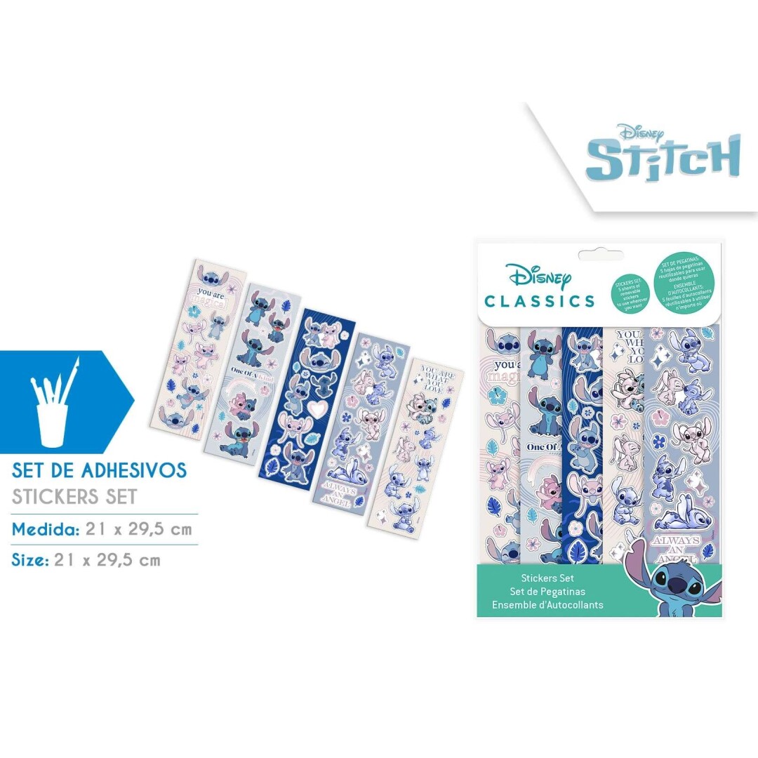 SET DE PAPELERIA STICKER STITCH ST00007