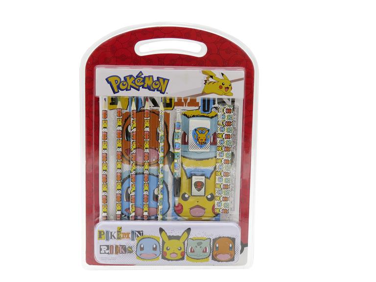 SET PAPELERIA GS-616-PK CON ESTUCHE DE METAL POKEMON