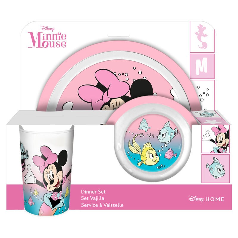 SET PLATO, BOWL Y VASO 840449 MINNIE**