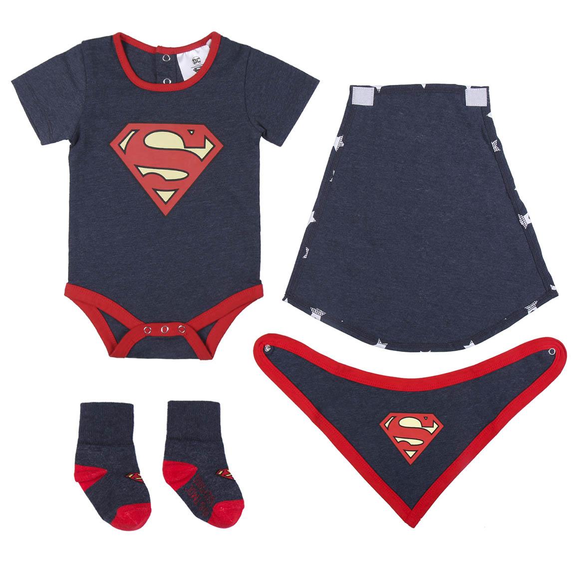 SET REGALO 4 PIEZAS ROPA SUPERMAN NIÑO HI-570193**