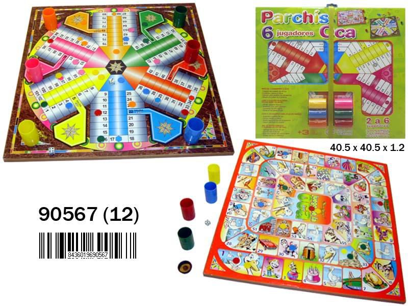 TABLERO GRANDE 90567 PARCHIS 6 Y OCA