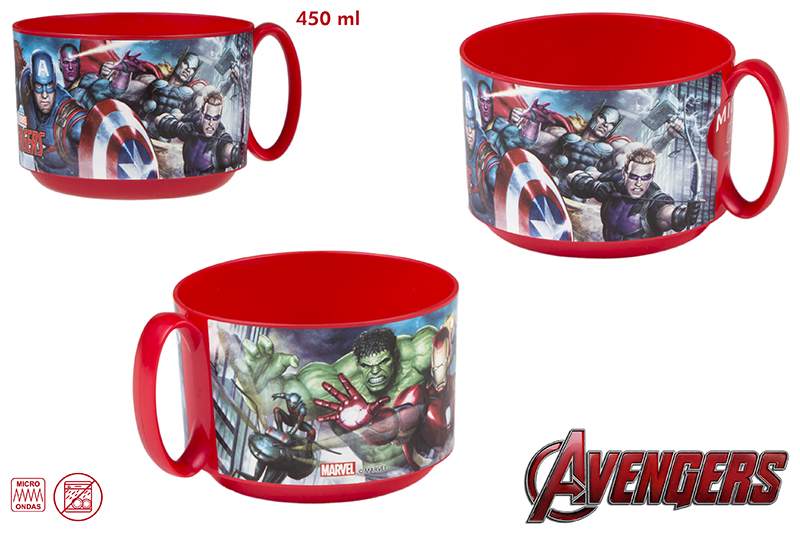 TAZA 76805 AVENGERS MICROONDAS 450ML