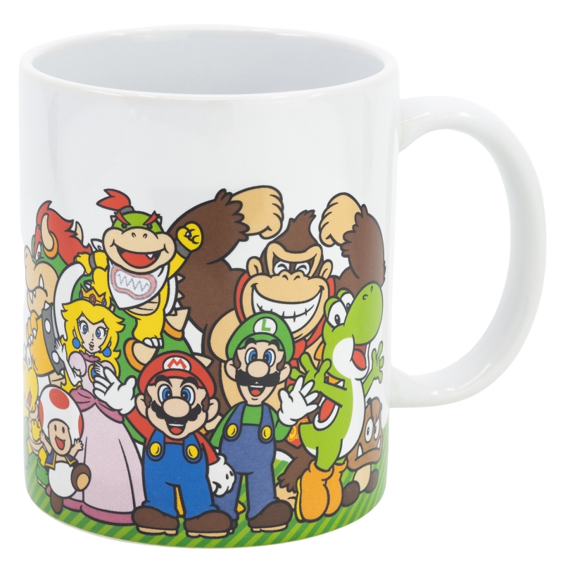 TAZA CERAMICA 325 ML 07522 EN CAJA REGALO SUPER MARIO GROUP YOUNG