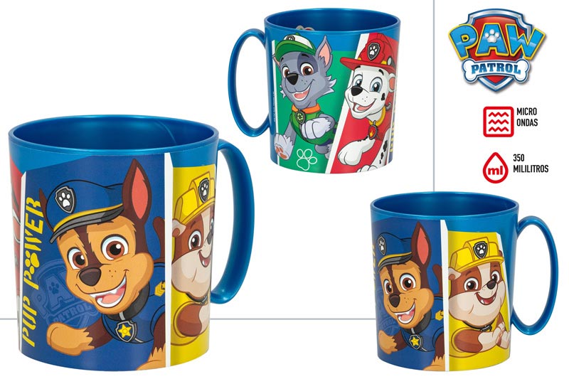 TAZAS MICROONDAS 71482 350ML PAW PATROL