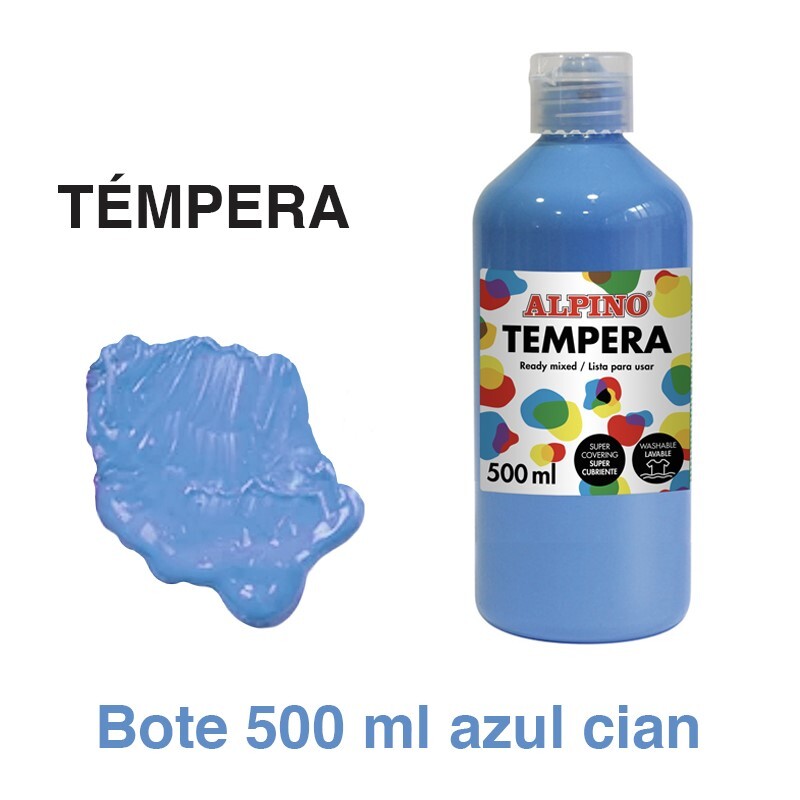 TEMPERA 500ML AZUL  CYAN ALPINO DM010180 | 34051731