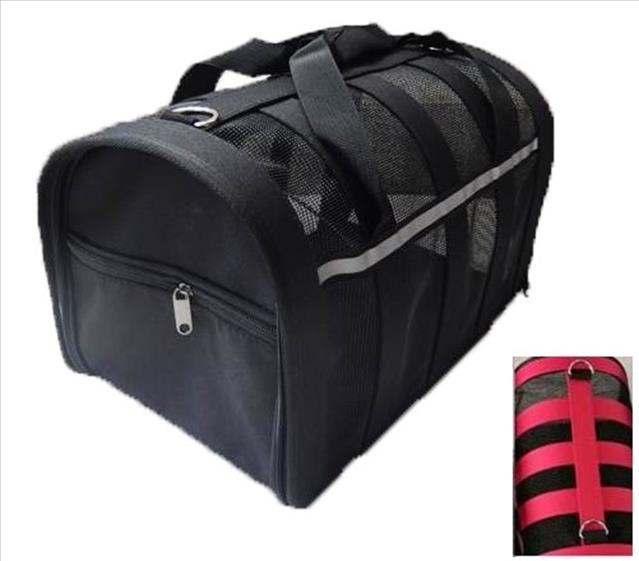 TRANSPORTIN SEMIRIGIDO MASCOTA ROJO 48.5X27X27CM 1937-850-03L