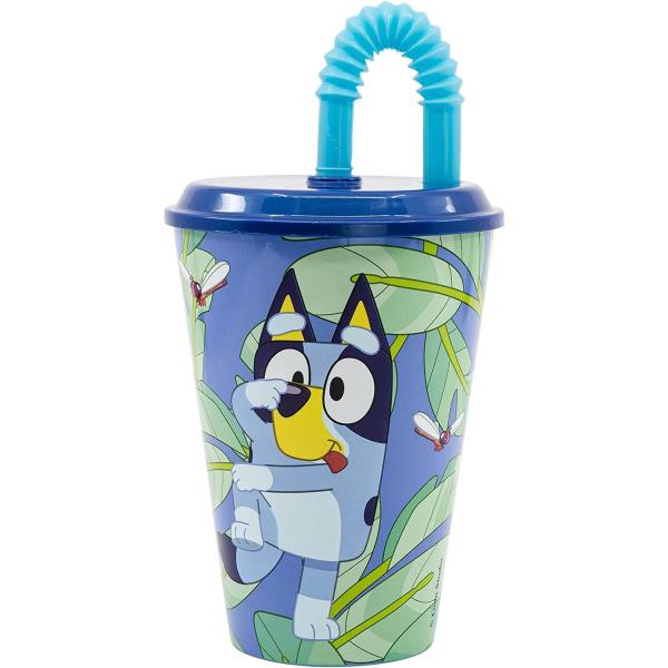 VASO CAÑA EASY 430 ML BLUEY 50630