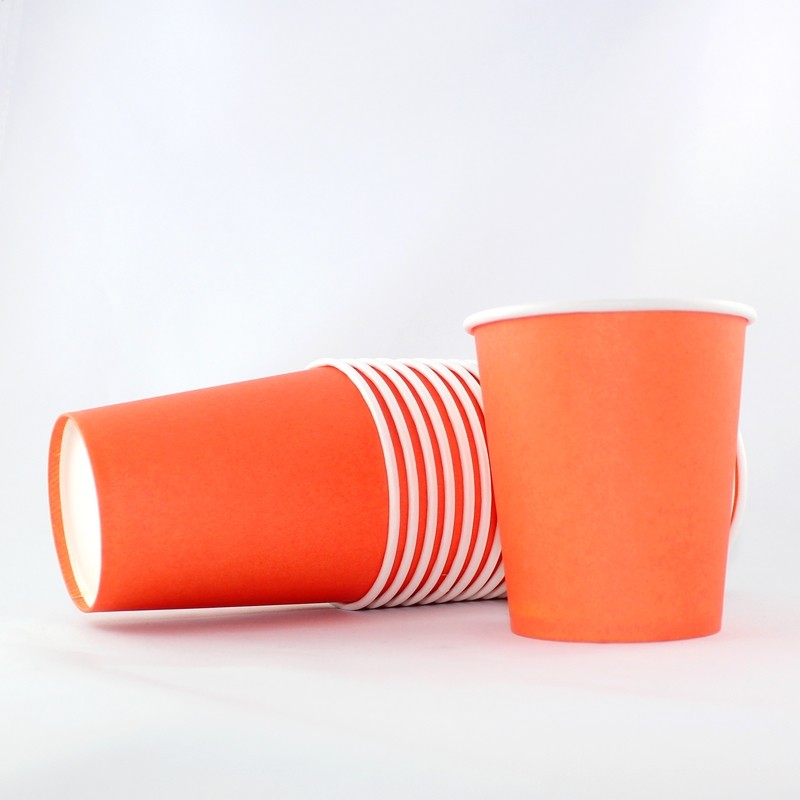 VASO CARTON 10621 NARANJA SET 24 UDS 200CC