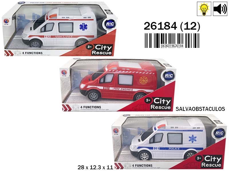 VEHICULO EMERGENCIA 26184 SALVAOBSTACULOS STD