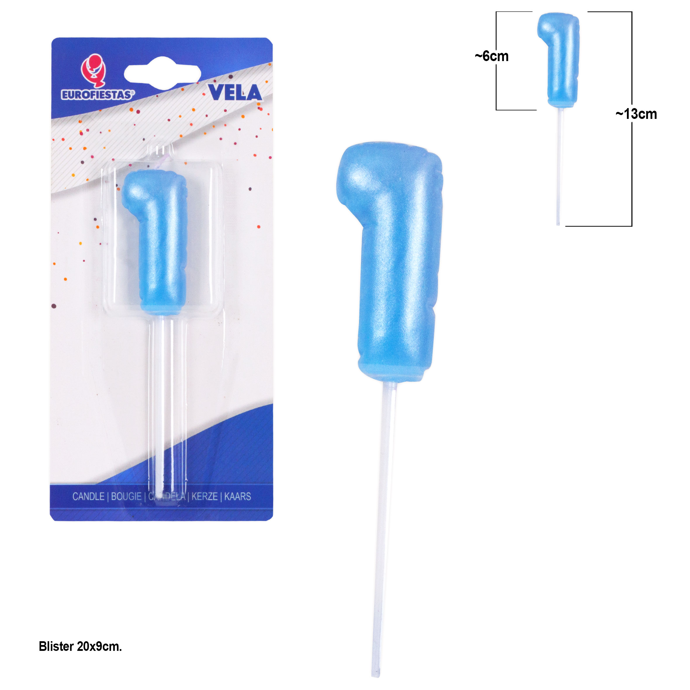 VELA CHUBBY 61341 CELESTE Nº1