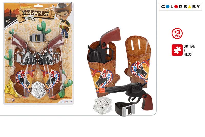 BLISTER PISTOLAS COWBOY 37717***
