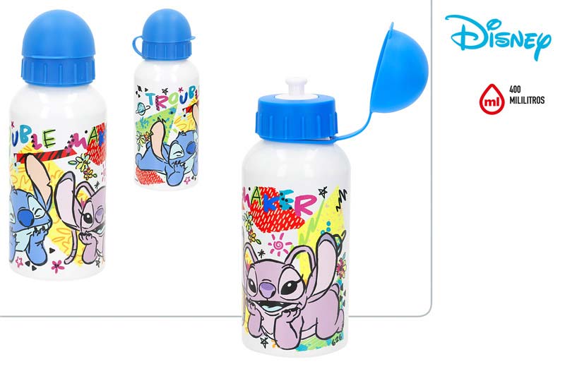 BOTELLA ALUMINIO 400ML 77639 STITCH