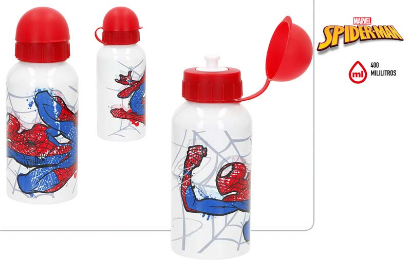 BOTELLA ALUMINIO 400ML 77659 SPIDERMAN