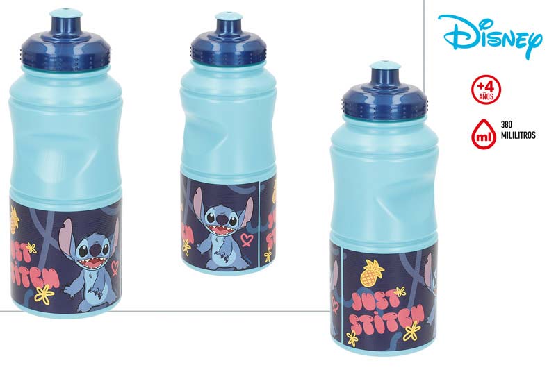 BOTELLA SPORT FÁCIL FIJACIÓN 380ML 77640 STITCH