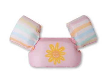 CHALECO 2025SE82 CON MANGUITOS RAYAS COLORES CON FLOR