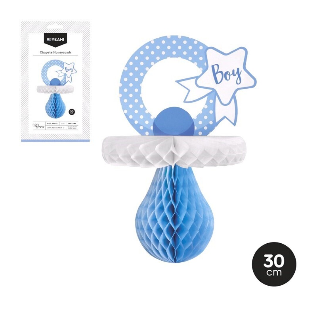 CHUPETE 105-1030 HONEYCOMB PAPEL AZUL PASTEL 30CM**