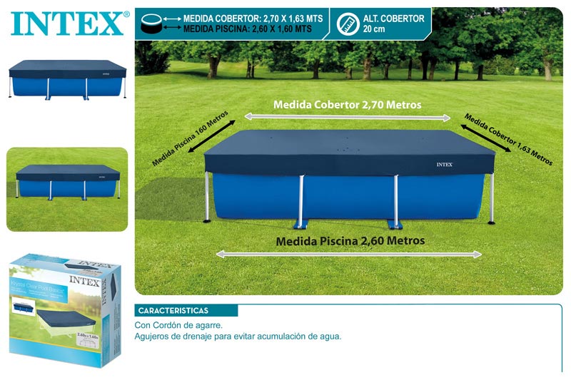 COBERTOR 55252 PISCINA RECTANGULAR 260X160CM